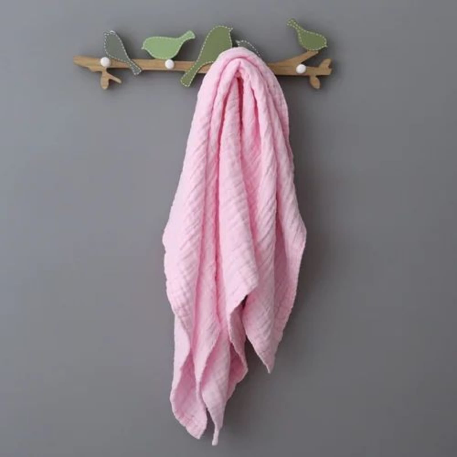 6 Layer Muslin Baby Bath Towel | 500 TC Super Soft & Highly Absorbent Wash Towel for Newborn | Extra Soft Muslin Cotton Towel for Kids, Boys & Girls
